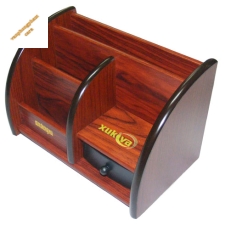 •	Hộp cắm bút gỗ Xukiva Số -6051
