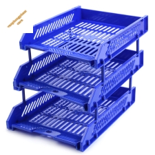 Kệ 3 tầng ráp nhựa mã số 182-3 Xukiva xanh da trời