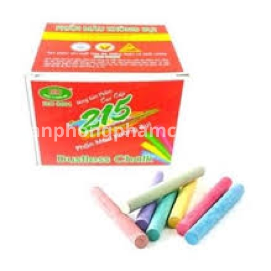 Phấn viết bảng không bụi (Màu) (Hộp/100 Cây)