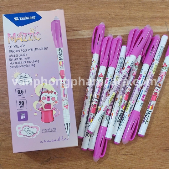 Bút gel xoá được mực tím 