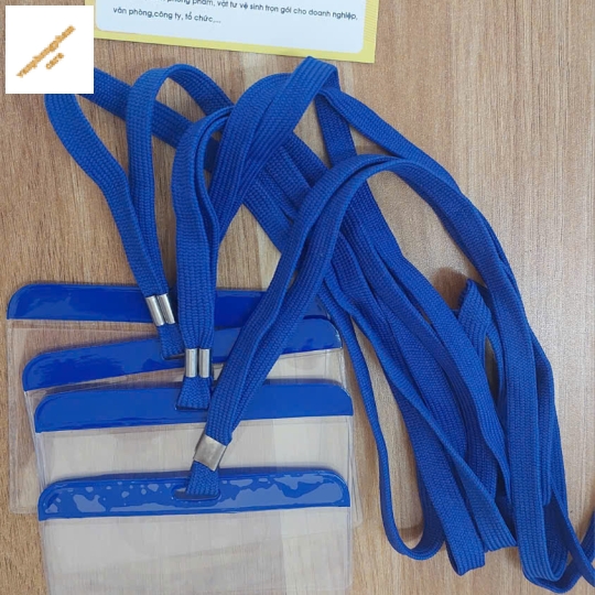 dây đeo thẻ nhân viên , bộ bảng tên Sakura ( dây đeo+thẻ) 1 hộp 50 cái